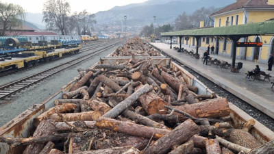 Karabük'ten odun yüklü 20 vagon deprem bölgesine gönderildi