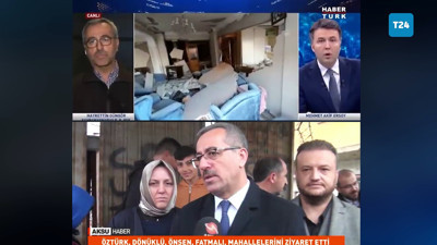 AKP’li Belediye Başkanı deprem yayınına 'ezan' arası verirken seçim konuşmasında vermemiş. ‘Ezan okunuyor beklememiz lazım' demişti