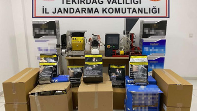 Tekirdağ’da tütün ve makaron operasyonu