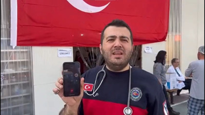 Deprem bölgesinde 112'ye ulaşılamıyor. İYİ Partili Dr. Hasan Sami Özvarinli sahra hastanesinden seslendi