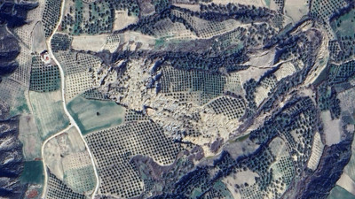 Deprem sonrası oluştu. Uzaydan bile görülüyor