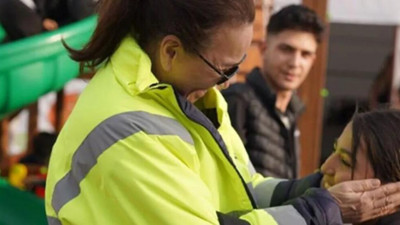 Demet Akbağ afet bölgesinde