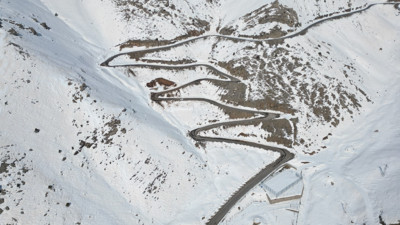 Tanin Geçidi drone ile görüntülendi