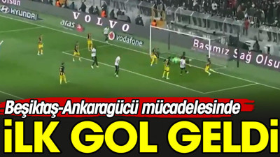 Salih Uçan sahnede. Beşiktaş öne geçti