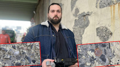 Betonunda midye kabukları ortaya çıkan Maltepe Köprüsü tedirgin etti