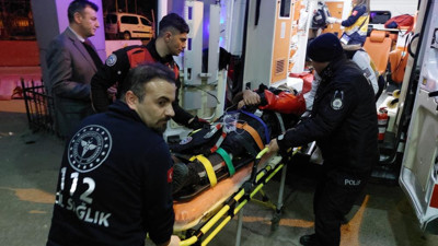 Polis hastanelik oldu