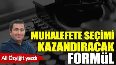 Muhalefete seçimi kazandıracak formül