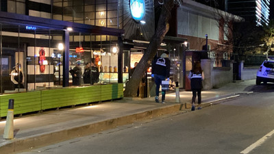 Lüks restoranda silahlı kavga