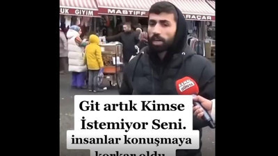 Sokak röportajında konuşan genç: Git artık kimse seni istemiyor