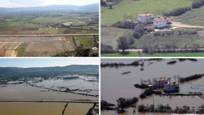 Su kaplı arazide kuraklık etkisini gösterdi