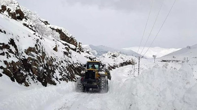 Kar nedeniyle 15 köy yolu ulaşıma kapandı