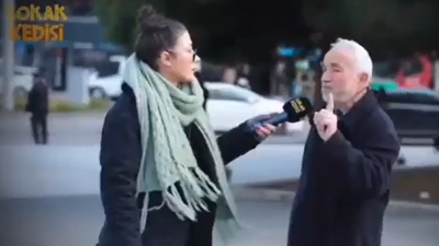 Emekli AKP'li yaptığı öneri kabul edilir diye kalpten gidecekti. Şov yapayım derken meşhur röportajcı Sokak Kedisi ters köşe yaptı