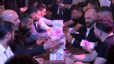 Paralar bavullara sığmadı. Aşiret düğününde milyonlar havada uçuştu