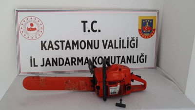 Girdiği evden motorlu testere çalan hırsız yakalandı