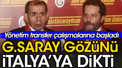 Galatasaray gözünü İtalya'ya dikti. Yönetim yıldız avına çıktı