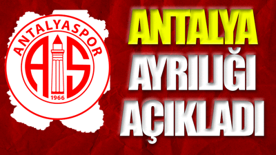 Antalyaspor'da flaş ayrılık
