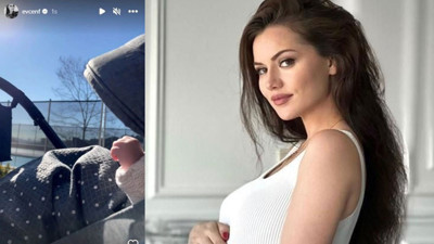 Fahriye Evcen'den ilk kare. İki ay evvel doğan Kerem'in fotoğrafını paylaştı