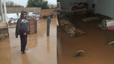 Mardin’i sağanak vurdu! İlkokulu ve evleri su bastı…