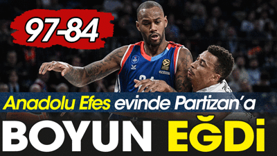 Anadolu Efes Partizan'a boyun eğdi