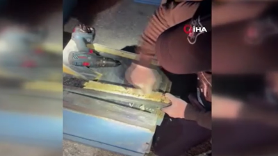 Arı kovanının içine gizlenmiş uyuşturucu ele geçirildi