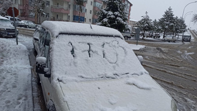 Konya'ya Mart ayında kar yağdı