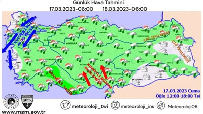 Meteoroloji uyardı. 10 ili fırtına sel ve dolu vuracak