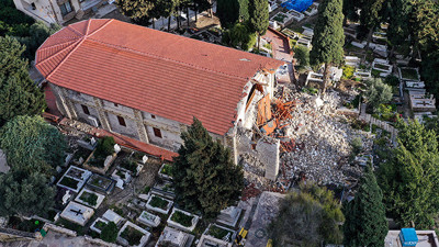 Meryem Ana Kilisesi depremlerde zarar gördü