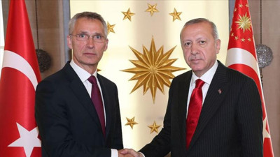 Erdoğan NATO Genel Sekreteri Stoltenberg'le görüştü