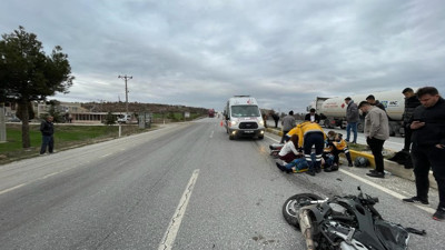 Kazaya yapan motosiklet sürücüsü hayatını kaybetti