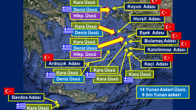 Binlerce Yunan askeri Türk toprağını işgal etti. Adalarımıza binlerce asker, ağır silah ve zırhlı araç yerleştirildi