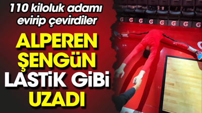 110 kiloluk Alperen Şengün lastik gibi uzadı. Evirip çevirdiler