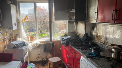 Ocakta unutulan tava tutuştu. Evi yaktı