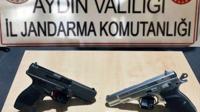 Şüphe üzerine durdurulan araçtan tabanca çıktı