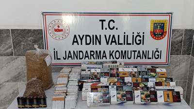 Aydın'da 9 bin 360 adet doldurulmuş makaron ele geçirildi