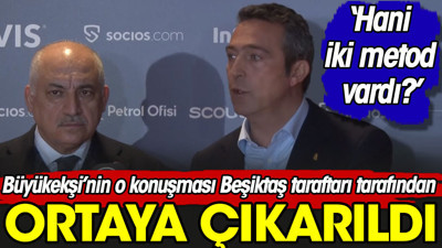 Beşiktaş taraftarı Büyükekşi'nin o konuşmasını arşivden çıkardı. Hani iki metod vardı