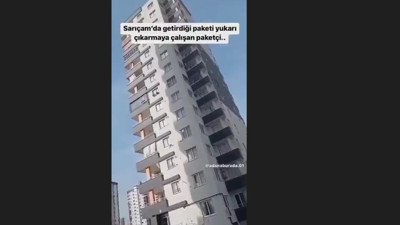 Ağır hasarlı binaya sipariş teslim etmeye giden kurye isyan etti: 35 TL’ye canımı mı vereyim?