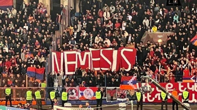 İstiklal Marşımıza saygısızlık yapan Ermenistan’dan küstah pankart