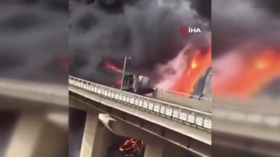 Umrecileri taşıyan otobüs alev topuna döndü. 20 ölü, 29 yaralı