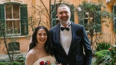 Funda Eryiğit ile Berkun Oya’nın mutlu günü. Doğuma 2 ay kala evlendiler