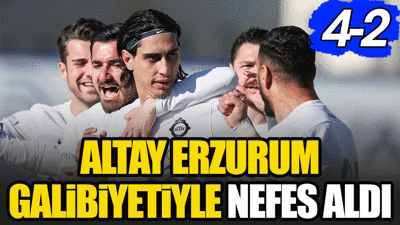 Altay Erzurum galibiyetiyle rahatladı