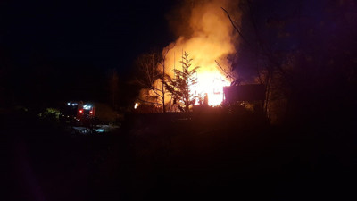 Son dönemde çok tercih ediliyordu. Ahşap bungalov alev alev yandı