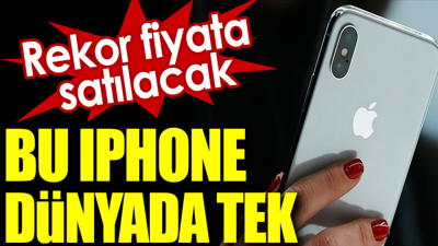 Bu Apple dünyada tek. Rekor fiyata satılacak