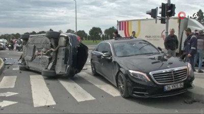 Bakırköy’de trafik kazası: 3 yaralı