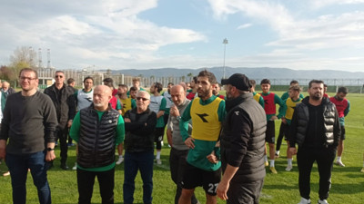 Kocaelispor antrenmanında gergin anlar