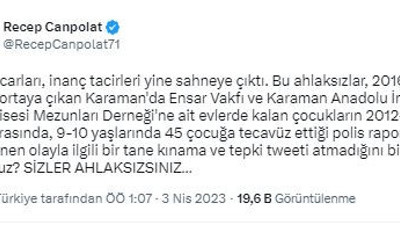 Recep Canpolat 45 çocuk tecavüze uğradığında sessiz kalan inanç tacirlerini ifşa etti