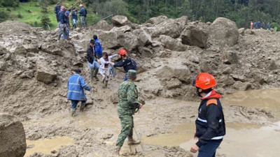 Ekvador'da toprak kayması sonucu ölenlerin sayısı 28'e çıktı