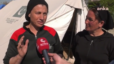 Depremzede kadından seçim tepkisi: Ben hiçbir yetkiliyi burada görmedim. Depremde 6 yakınını kaybetti