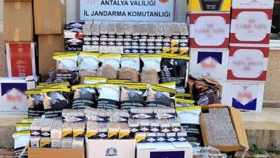 Antalya’da 93 bin adet dolu makaron ele geçirildi