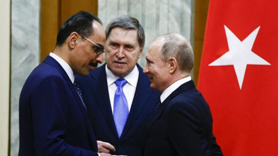 Kremlin açıkladı. İbrahim Kalın Putin'le görüştü