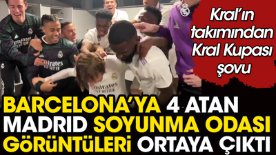 Barcelona'yı evinde rezil eden Real Madrid'in soyunma odası görüntüleri ortaya çıktı
